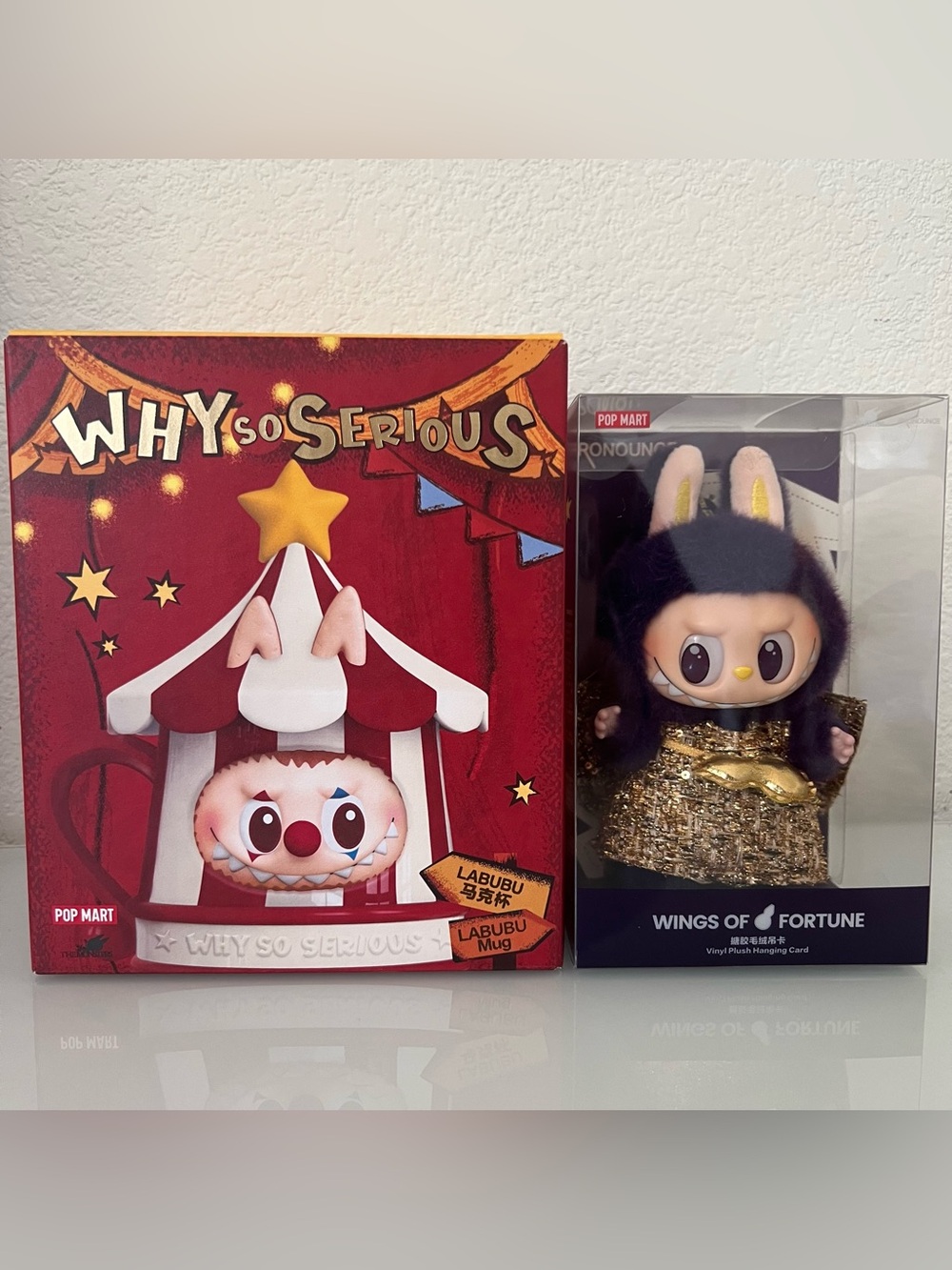 Labubu Why So Serious Mug & Wings of Fortune Pendant